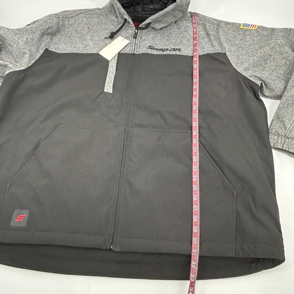 Snap On Mid Atlantic Jacket Men's 3XL Gray Black Hooded Full Zip Mechanic NWOT - Picture 13 of 14